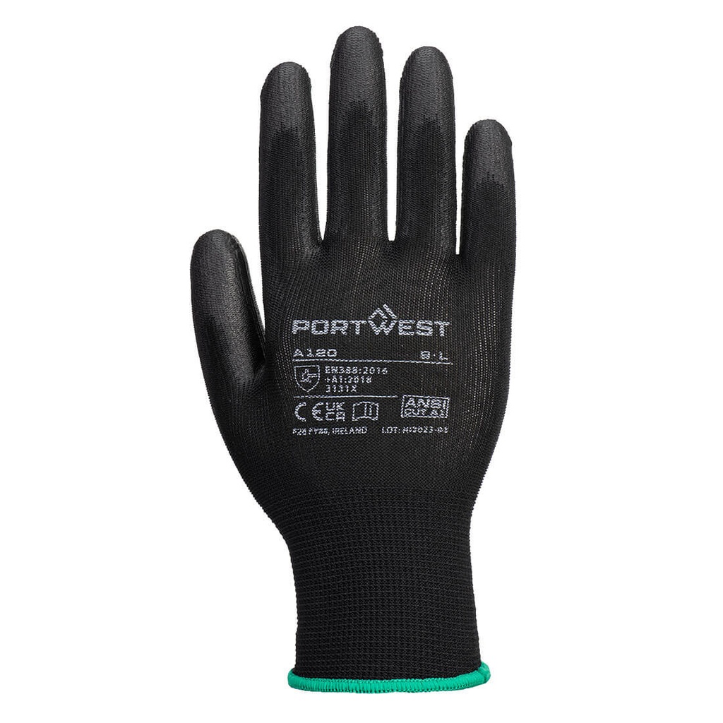 Gants enduit PU Noir - PortWest