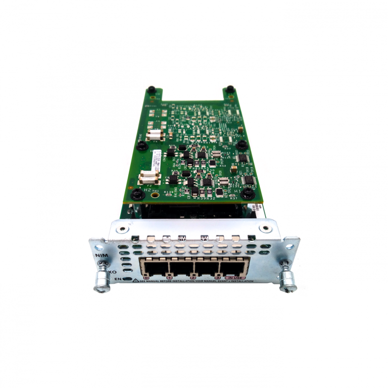 Carte Cisco 1 x NIM-4FXO= 4-port Network Interface Module compatible avec Cisco ISR 4321 - Refresh