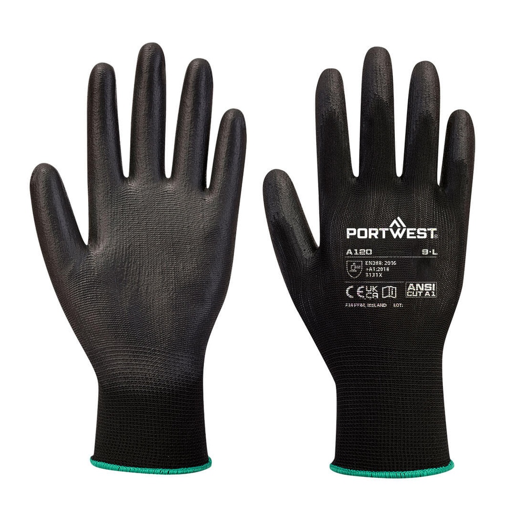 Gants enduit PU Noir - PortWest