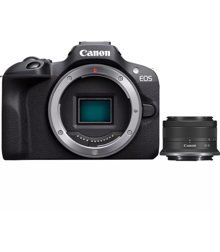 [6052C013AA] Appareil Photo Hybride Canon D.CAM EOS R100+RFS18-45 S EU26