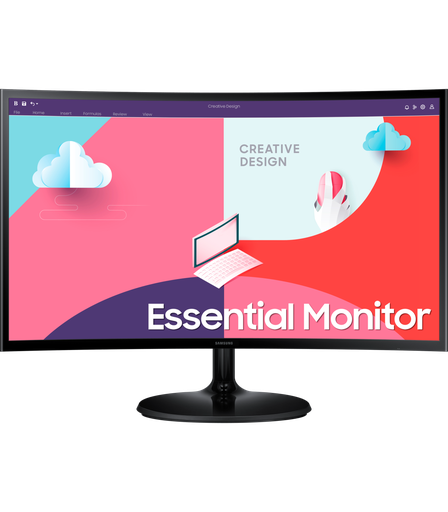 [LS24C360EAMXZN] Moniteur Incurvé 24" SAMSUNG ESSENTIAL CURVED MONITOR S3
