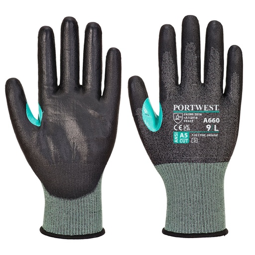 [A660] Gant anti-coupure en PU CS E18 Noir PortWest